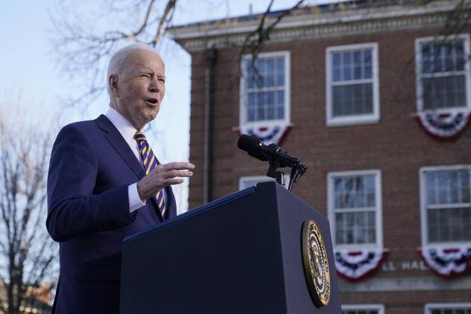 U.S. President Joe Biden speaks out to change Senate rules on January 11, 2022 in Atlanta, Georgia.