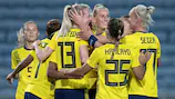 Sweden reached the Algarve Cup final by defeating hosts Portugal