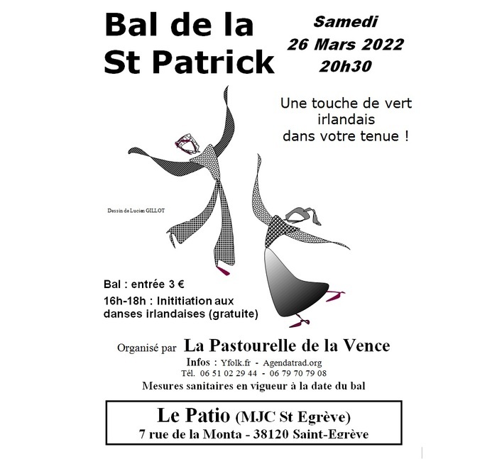 Initiation aux Danses irlandaises et Bal de la Saint Patrick Le Patio - Mjc Saint Egrève