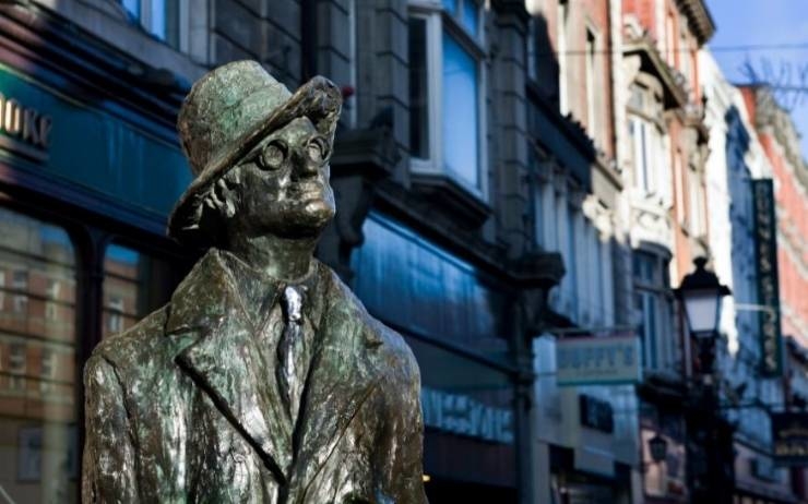 Statue of James Joyce in Dublin