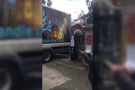 Ireland: A man was arrested after a truck rammed into the gate of the Russian embassy