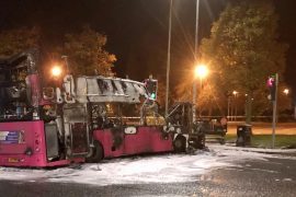 Another bus was hijacked and set on fire in Northern Ireland