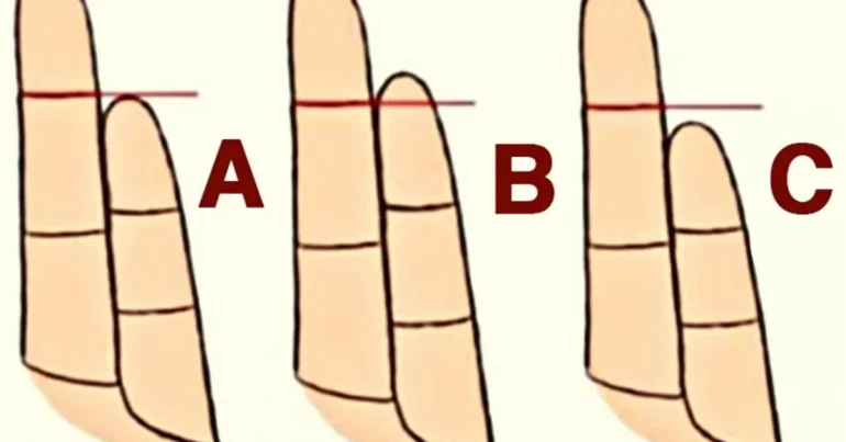 Visual test: The size of your little finger reveals your true personality