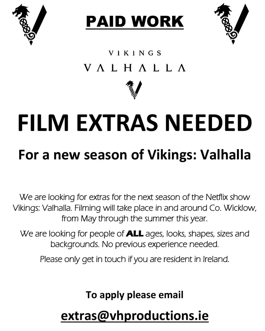Casting extras for Vikings Valhalla Netflix Season 3