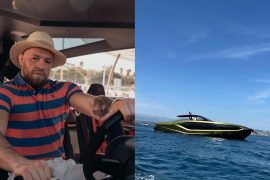 Conor McGregor shows off his new 3 million euro Lamborghini yacht