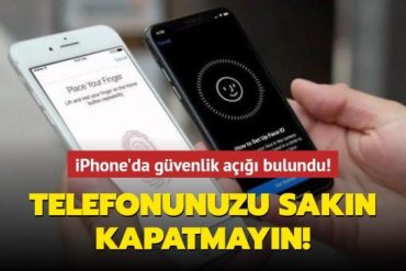 Security bug found on iPhone!  Do not turn off your phone!