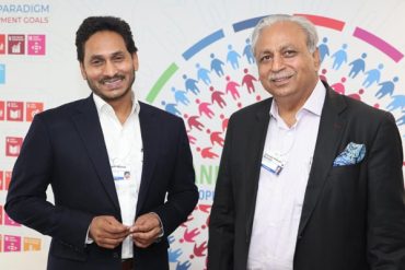 AP Chief Minister Jagan Tech Mahindra met with CEO CP Gurnani and Dassault Systems Vice President Versace.