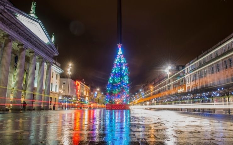 Christmas decorations in Dublin