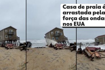 Beach house washed away by US waves;  Watch Video |  The world