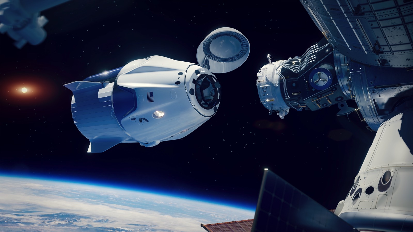 SpaceX docking to ISS