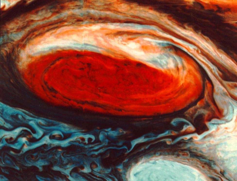In 1979, Voyager 1 orbited Jupiter.  © NASA, JPL