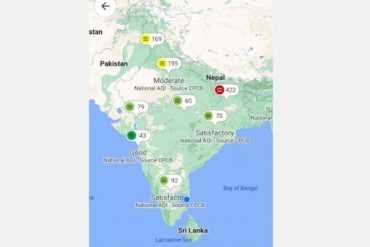 How do you know the air quality in your area via Google Maps?  - A Quick Guide |  Mobile phone users can know the Air Quality Index through Google Map
