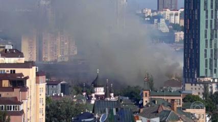 Russia bombed Kiev again