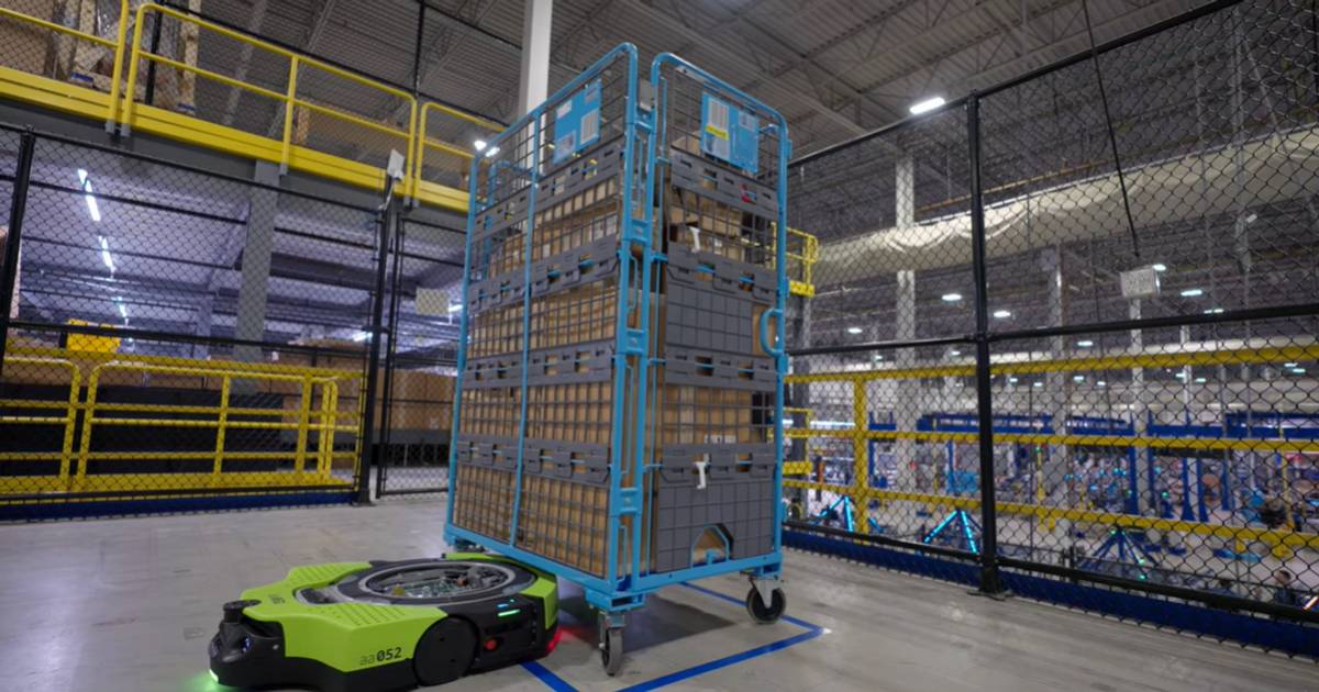 The first fully autonomous robot begins to operate in the Amazon warehouse


