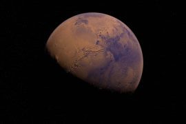 The sand on Mars shows that the planet was wet in the past