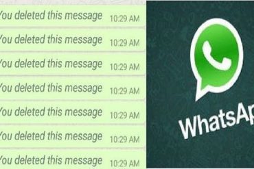 Don't worry.. a new feature from WhatsApp regarding your embarrassing messages