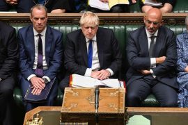 Boris Johnson is holding on to Downing Street despite dozens of government resignations