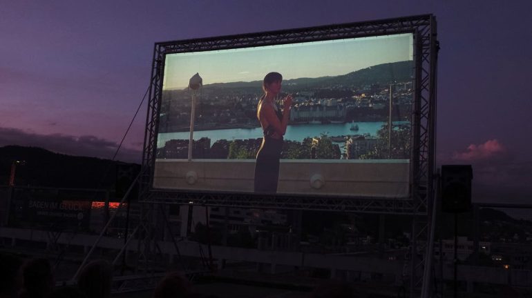 A unique art house cinema above the rooftops of the city of Baden