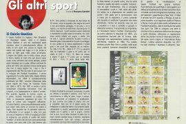 Le due pagine dell’articolo di Rossana Gandini dedicate al calcio gaelico