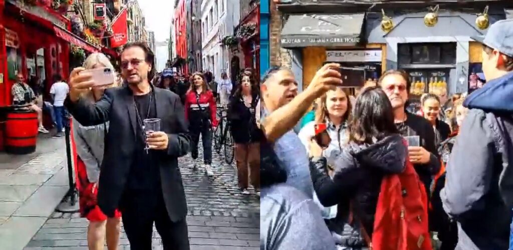 No, Bono wasn't at Temple Bar this week

