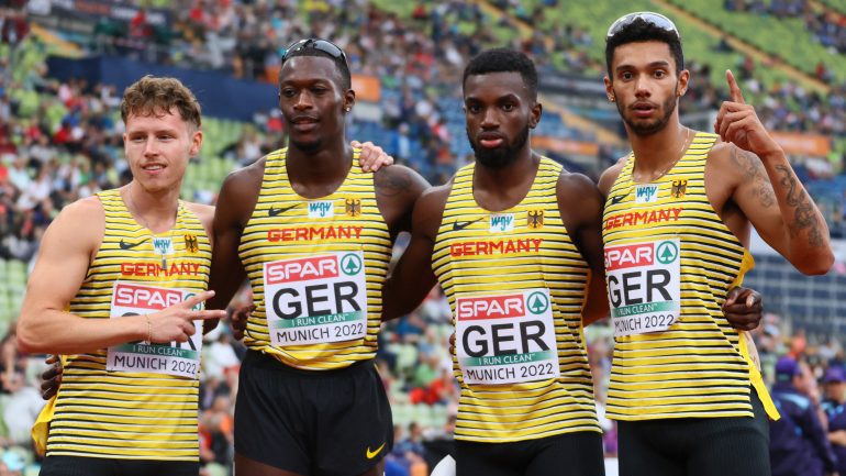 European Championships: Men's sprint relay with German record in European Championships final