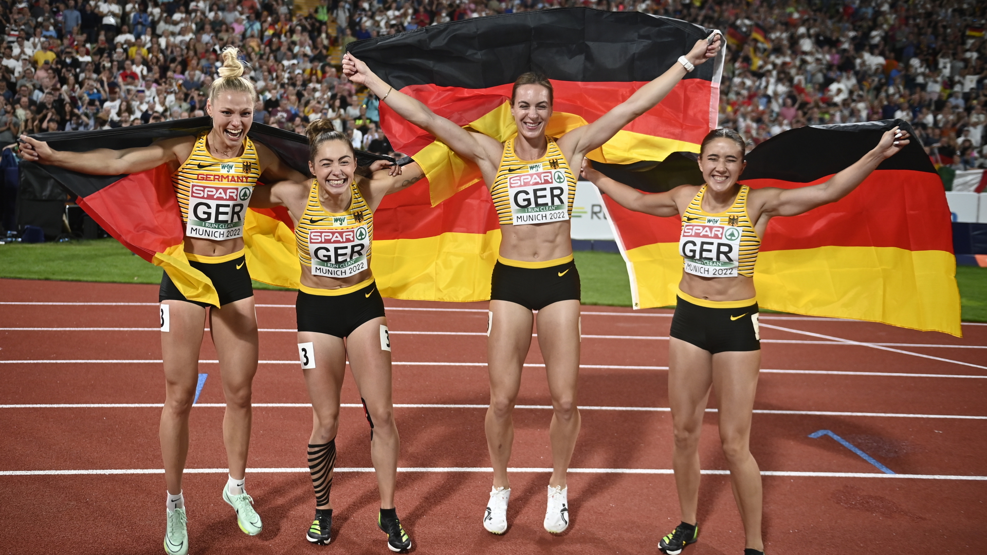 European Championships: Weber wins gold in women's sprint relay and javelin throw

