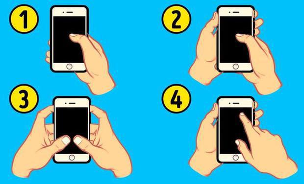 Tell us how to hold your cell phone and find out your intelligence level in this visual test (Photo: Genial.Guru).