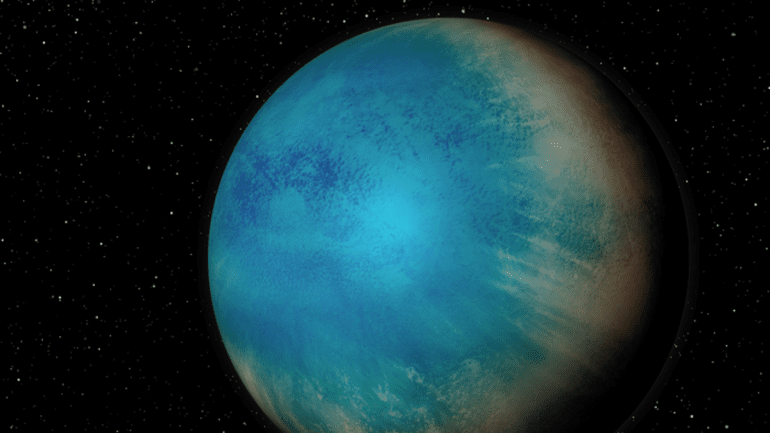Astronomers have discovered a new planet that could soon be covered in water.