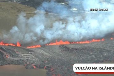 Volcano Erupts Near Iceland Capital;  Watch the video  the world