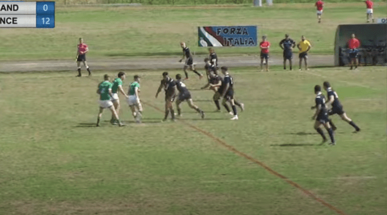France Team - Euro U19: France in action against Ireland - Rugby League