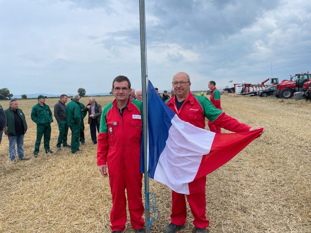 Michel Berjoud and Yves Thieven represented France at the European Plowing Championships. 