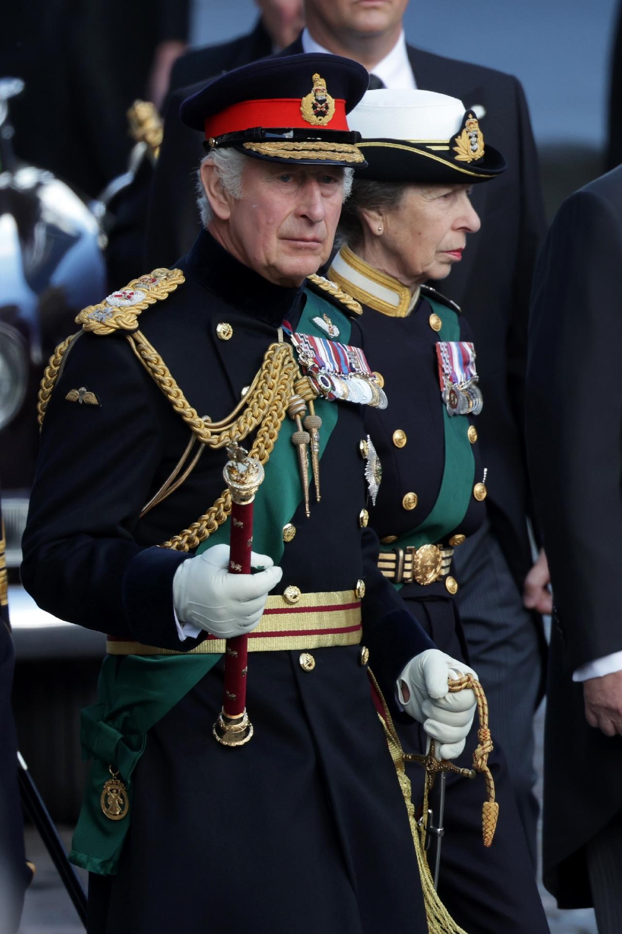King Charles III accompanies Queen Elizabeth's body in procession - Chris Jackson/Getty Images