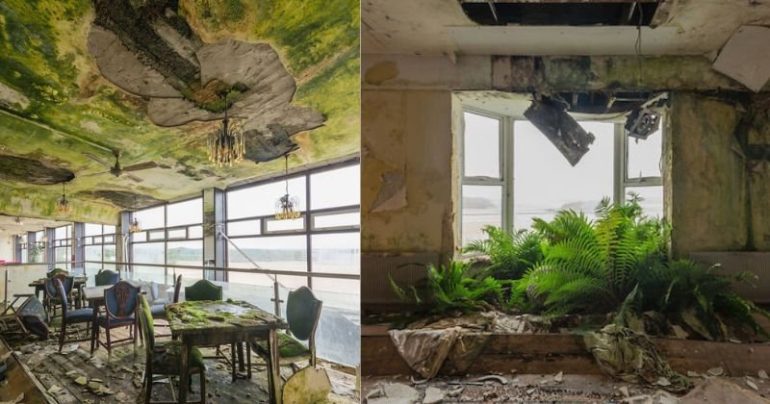He takes photos of an abandoned hotel in Ireland and the images are fascinating