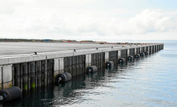 The first part of the heavy quay in the port of Brest was completely renovated after the breakdown, which led to the overall recovery of work.