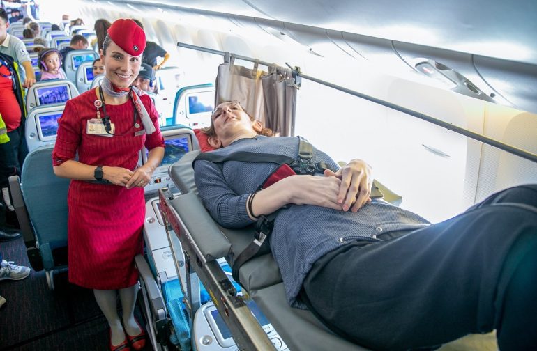 World's tallest woman flies for first time on 13-hour flight