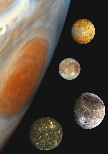 4 moons discovered by Galileo Galilei 