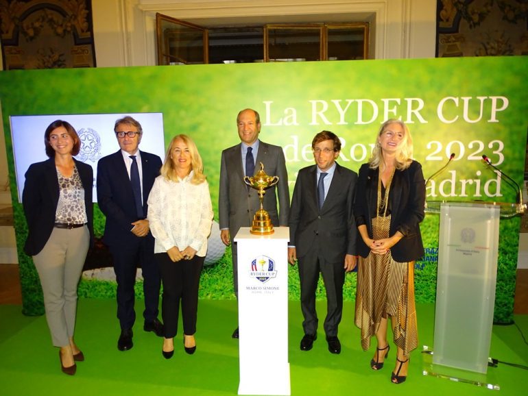 Golf: Ryder Cup trophy arrives in Madrid before Rome in 2023