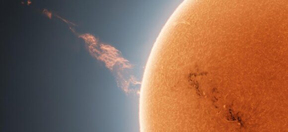 The sun and plasma exploded.  Photo by AJMkarthy.