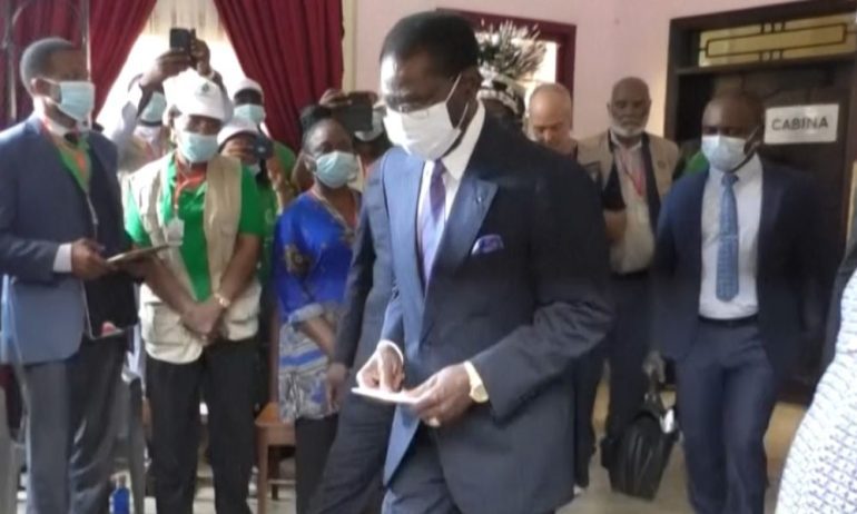 Equatorial Guinea's president, who has led the country for 43 years, has been re-elected with 95% of the vote