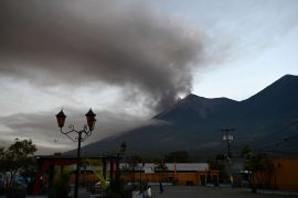 The eruption of Volcan de Fuego in Guatemala closed the main airport for several hours